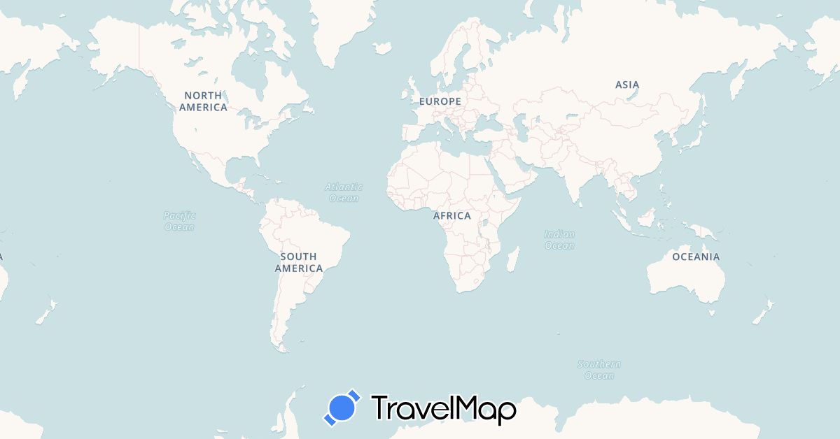 TravelMap itinerary: driving, train, boat in Spain (Europe)